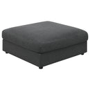 Serene Upholstered Rectangular Ottoman Charcoal - My Sweet Home Furniture (Queens, NY)
