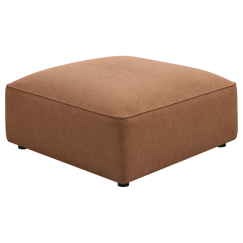 Jennifer Upholstered Ottoman Terracotta image