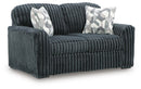 Midnight-Madness Sectional with Chaise - Gunmetal