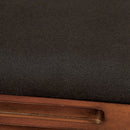 MELINA Brown Cherry/Black Arm Chair