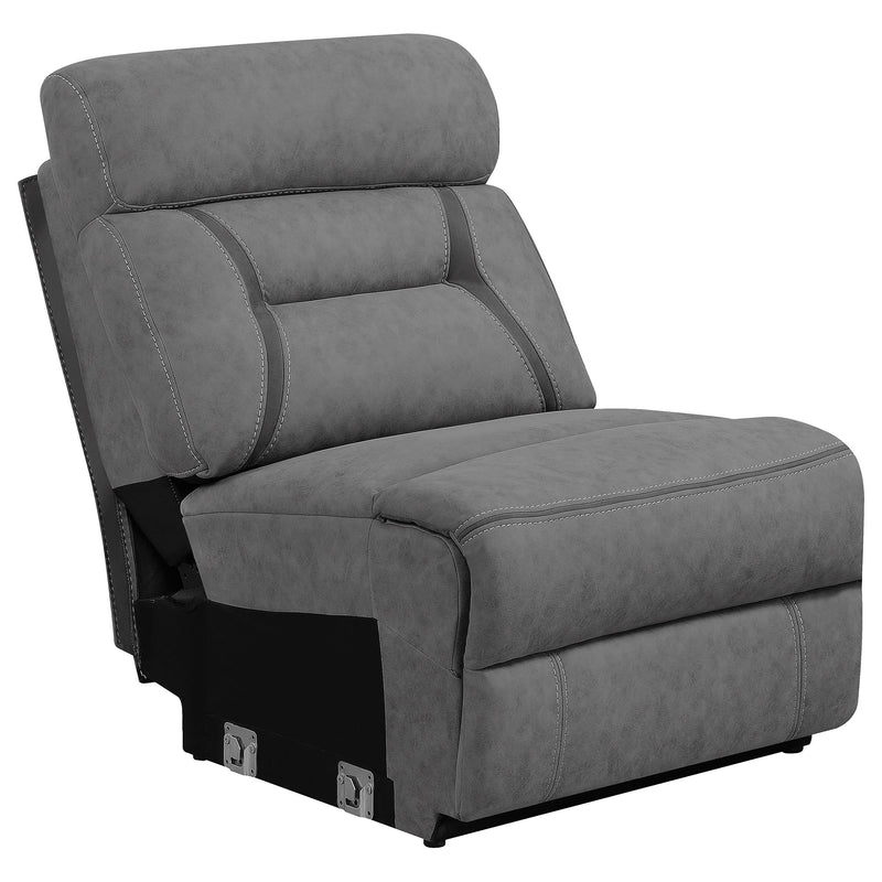 Higgins Upholstered Armless Chair Grey - My Sweet Home Furniture (Queens, NY)