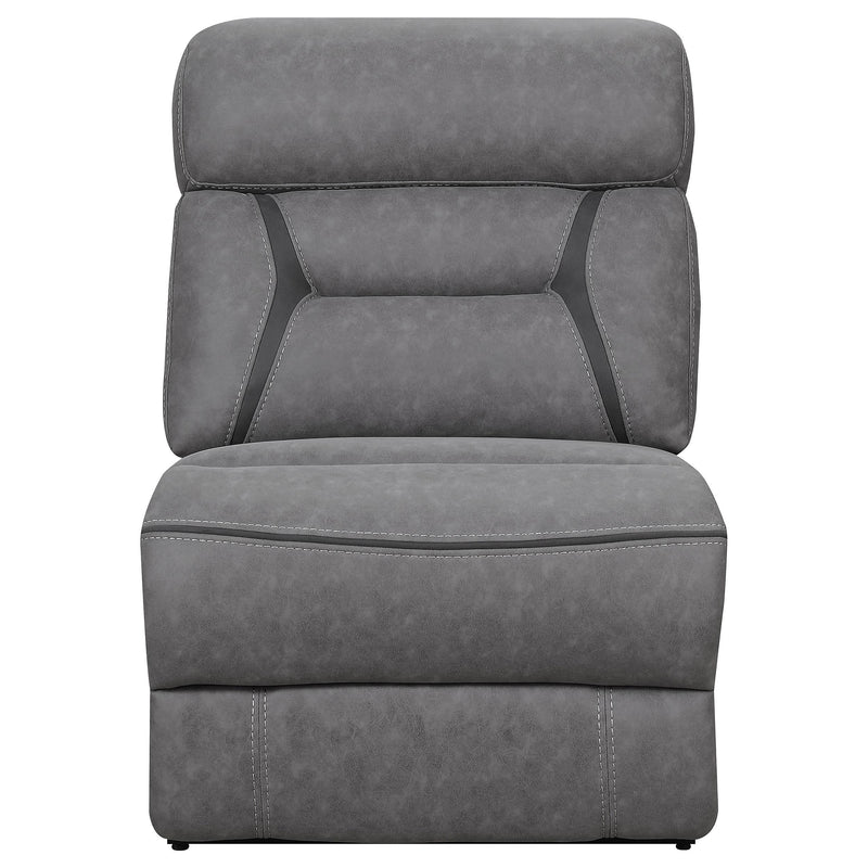 Higgins Upholstered Armless Chair Grey - My Sweet Home Furniture (Queens, NY)