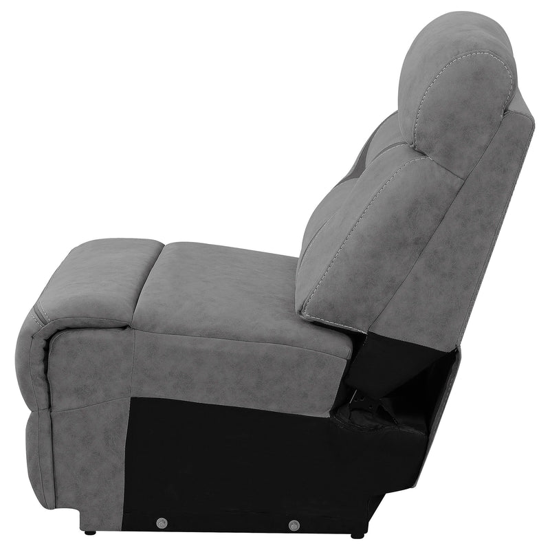 Higgins Upholstered Armless Chair Grey - My Sweet Home Furniture (Queens, NY)