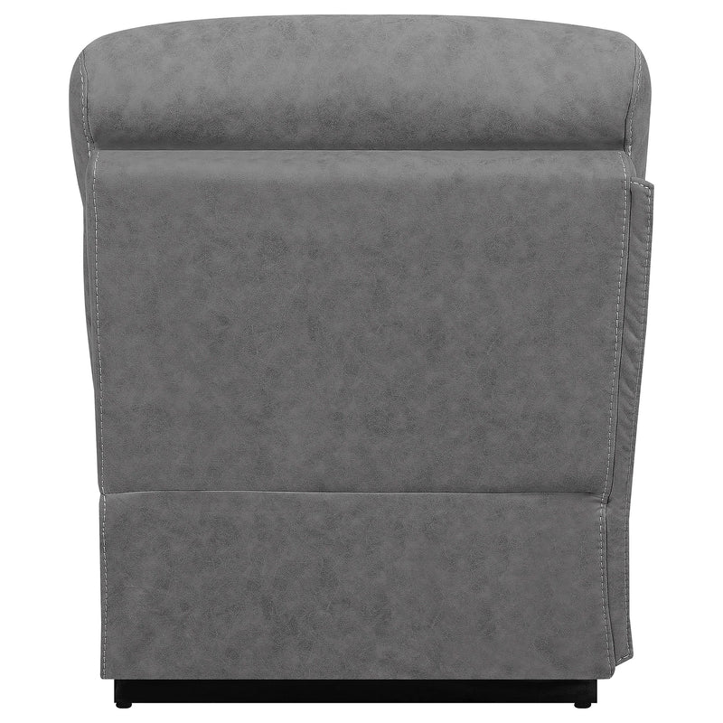 Higgins Upholstered Armless Chair Grey - My Sweet Home Furniture (Queens, NY)