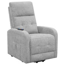 Howie Tufted Upholstered Power Lift Recliner Grey - My Sweet Home Furniture (Queens, NY)
