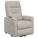 Henrietta Power Lift Recliner with Storage Pocket Beige - My Sweet Home Furniture (Queens, NY)