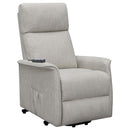 Herrera Power Lift Recliner with Wired Remote Beige - My Sweet Home Furniture (Queens, NY)