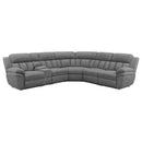 Bahrain 6-piece Upholstered Power Sectional Charcoal - My Sweet Home Furniture (Queens, NY)