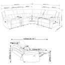 Bahrain Modular Power Reclining Sectional Sofa - My Sweet Home Furniture (Queens, NY)