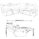 Bahrain Modular Reclining Sectional Sofa - My Sweet Home Furniture (Queens, NY)