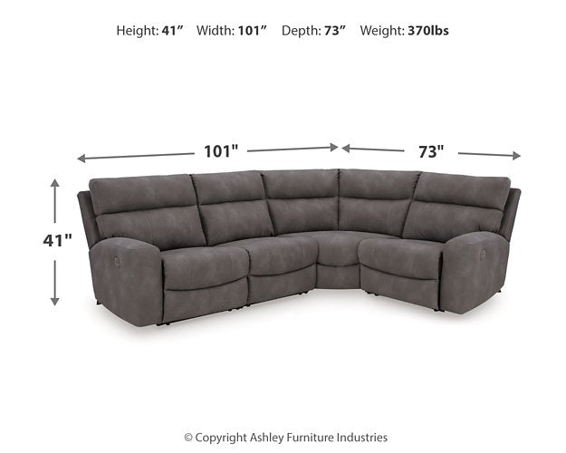 Next-Gen DuraPella Power Reclining Sectional - My Sweet Home Furniture (Queens, NY)