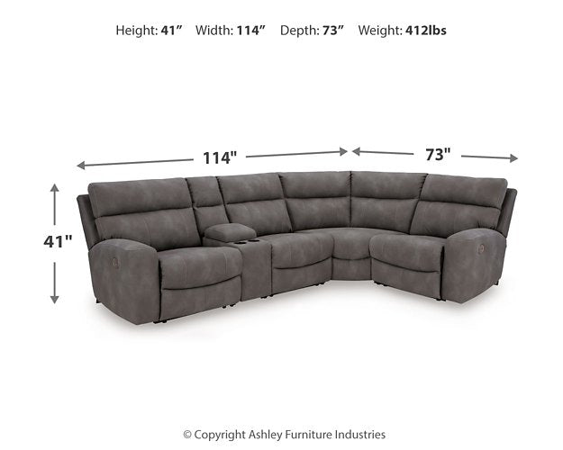 Next-Gen DuraPella Power Reclining Sectional - My Sweet Home Furniture (Queens, NY)