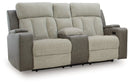 WhipLash Power Reclining Loveseat with Console
