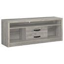 Burke 2-drawer TV Console Grey Driftwood - My Sweet Home Furniture (Queens, NY)