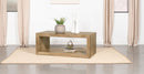 Benton Rectangular Solid Wood Coffee Table Natural - My Sweet Home Furniture (Queens, NY)