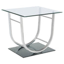 Danville U-shaped End Table Chrome - My Sweet Home Furniture (Queens, NY)