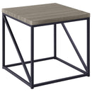 Birdie Square End Table Sonoma Grey - My Sweet Home Furniture (Queens, NY)