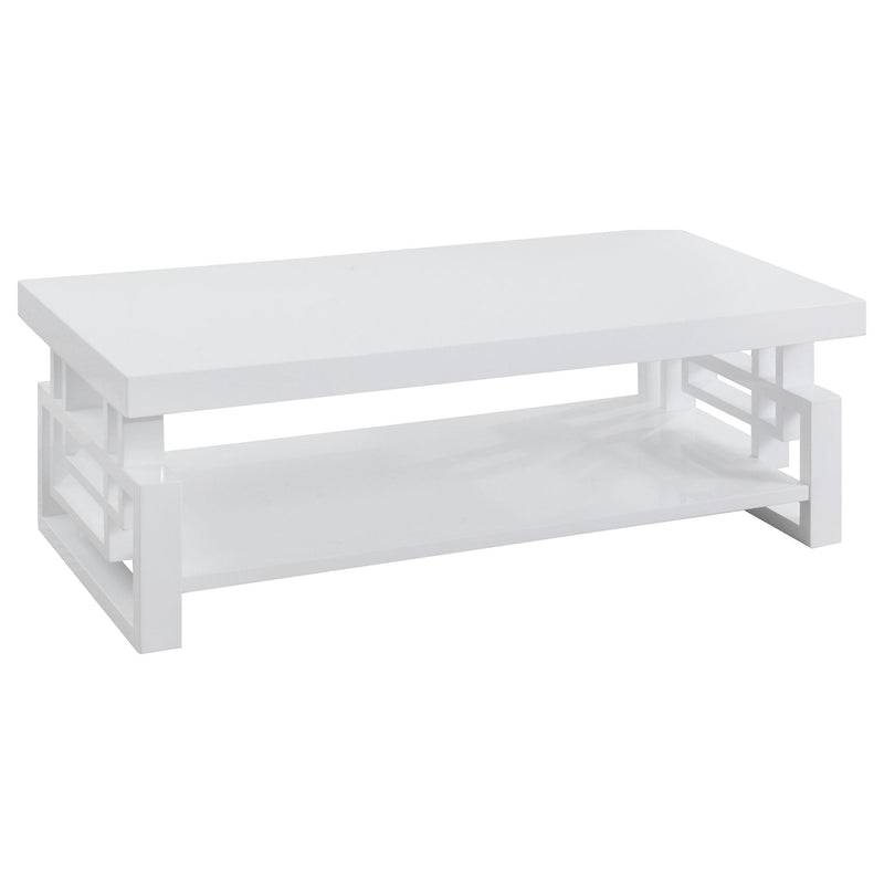 Schmitt Rectangular Coffee Table High Glossy White image