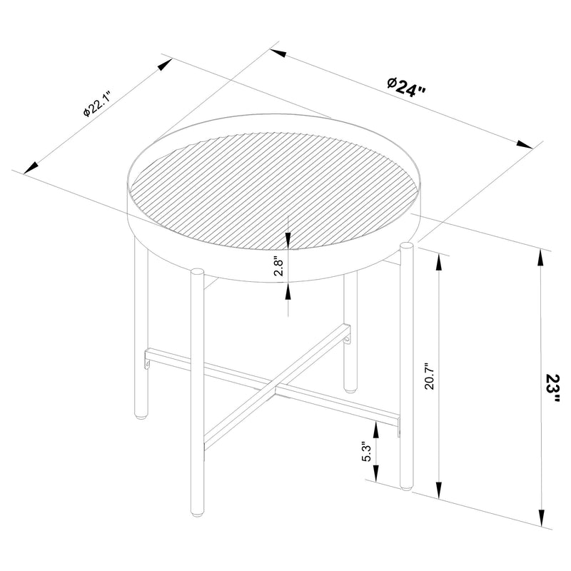 Ozella End Side Tables - My Sweet Home Furniture (Queens, NY)