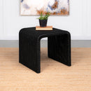 Cahya Woven Rattan Sqaure End Table Black - My Sweet Home Furniture (Queens, NY)
