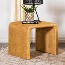 Juanita Square Rattan End Table Natural - My Sweet Home Furniture (Queens, NY)