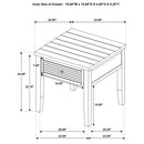 Concord End & Side Table - My Sweet Home Furniture (Queens, NY)