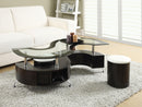 Buckley 3-piece Coffee Table and Stools Set Cappuccino - My Sweet Home Furniture (Queens, NY)