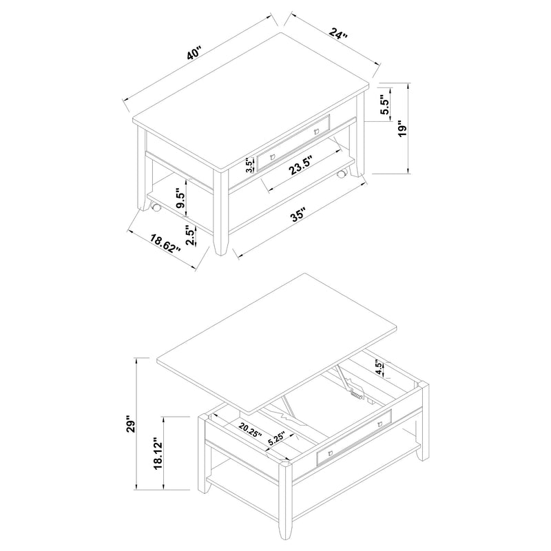 Bradford Coffee Table Sets - My Sweet Home Furniture (Queens, NY)