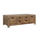 Esther 6-drawer Storage Coffee Table Natural Sheesham - My Sweet Home Furniture (Queens, NY)