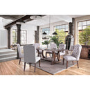 Gianna Rustic Pine/Ivory Wingback Chair (2/CTN)