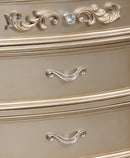 Valentina Traditional Style Nightstand in Gold finish Wood