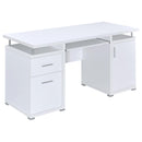 Tracy 2-drawer Computer Desk White - My Sweet Home Furniture (Queens, NY)