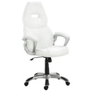 Bruce Adjustable Height Office Chair White and Silver - My Sweet Home Furniture (Queens, NY)