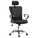 Stark Mesh Back Office Chair Black and Chrome - My Sweet Home Furniture (Queens, NY)