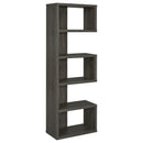 Joey 5-tier Bookcase Weathered Grey - My Sweet Home Furniture (Queens, NY)