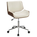 Addington Adjustable Height Office Chair Ecru and Chrome - My Sweet Home Furniture (Queens, NY)