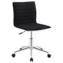 Chryses Adjustable Height Office Chair Black and Chrome - My Sweet Home Furniture (Queens, NY)