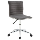 Chryses Adjustable Height Office Chair Grey and Chrome - My Sweet Home Furniture (Queens, NY)