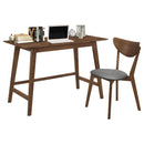 Karri 2-piece Writing Desk Set Walnut - My Sweet Home Furniture (Queens, NY)