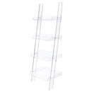 Amaturo 4-shelf Ladder Bookcase Clear - My Sweet Home Furniture (Queens, NY)