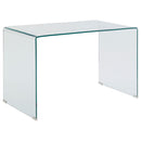 Ripley Glass Writing Desk Clear - My Sweet Home Furniture (Queens, NY)