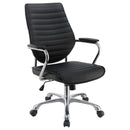 Chase High Back Office Chair Black and Chrome - My Sweet Home Furniture (Queens, NY)