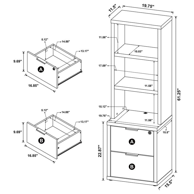 Westpark Bookcases - My Sweet Home Furniture (Queens, NY)