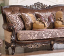 Phoenix Transitional Style Sofa in Cherry finish Wood
