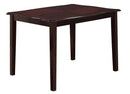 Copper Transitional Style Dining Set in Espresso finish Wood