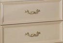 Victoria Traditional Style Nightstand in Off-White finish Wood