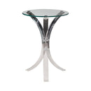 Emmett Round Accent Table Clear - My Sweet Home Furniture (Queens, NY)