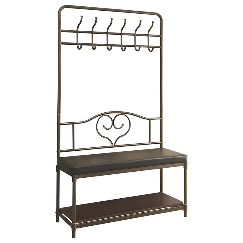 Kiefer Coat Rack with 12 Hooks Black - My Sweet Home Furniture (Queens, NY)