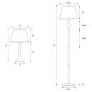 Griffin Floor and Table Lamp Set