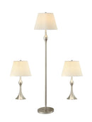 Griffin 3-piece Slender Lamp Set Brushed Nickel - My Sweet Home Furniture (Queens, NY)
